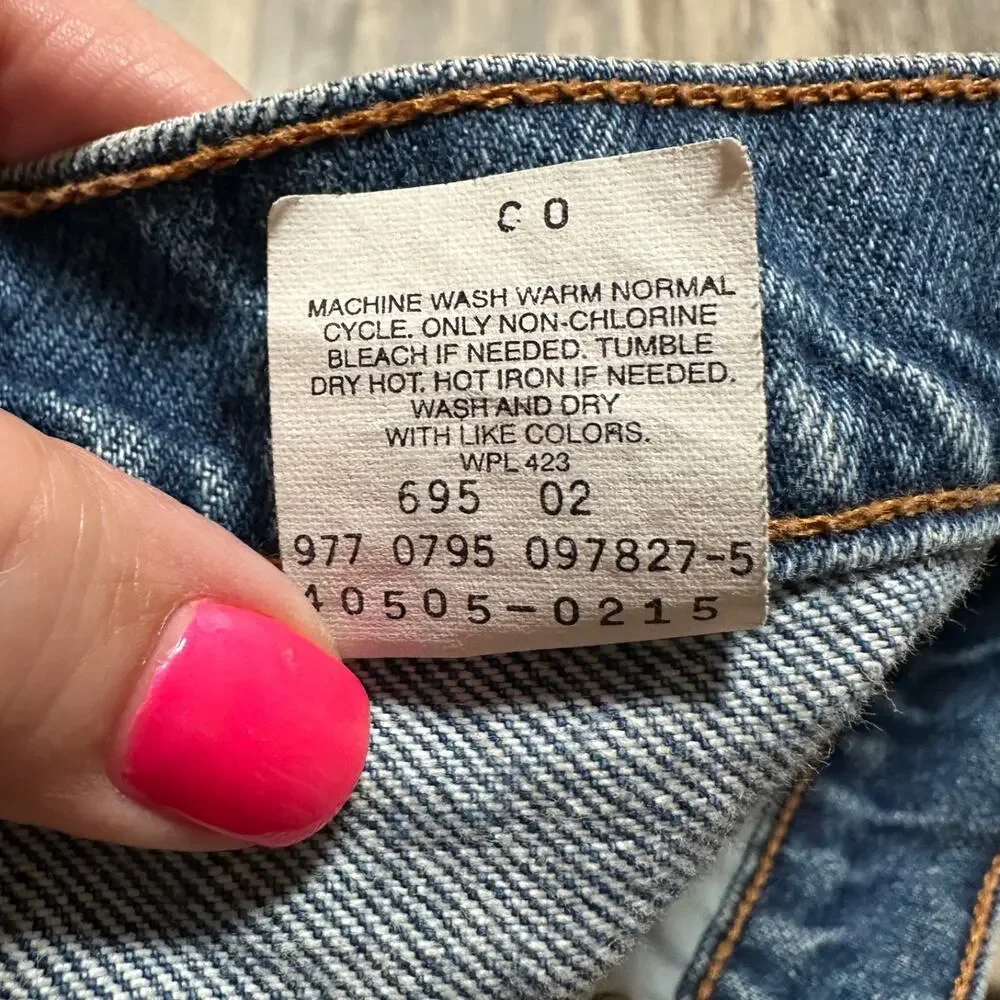 Vintage Levi’s 505 Jeans Mens 35x34 Blue Denim Orange Tab Regular Fit Straight